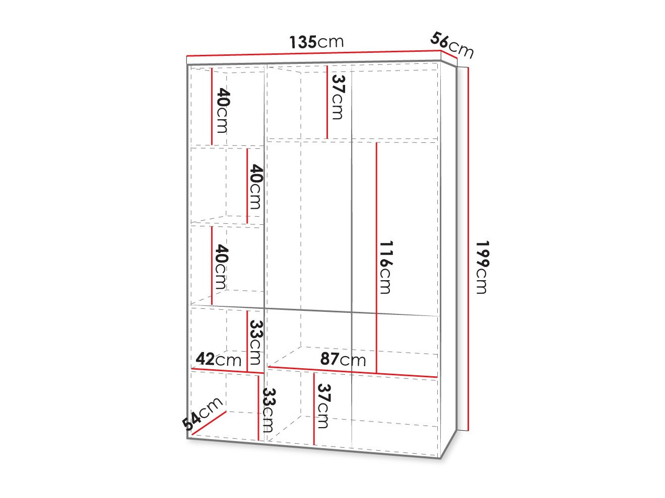 Roupeiro Dicto I (Branco)