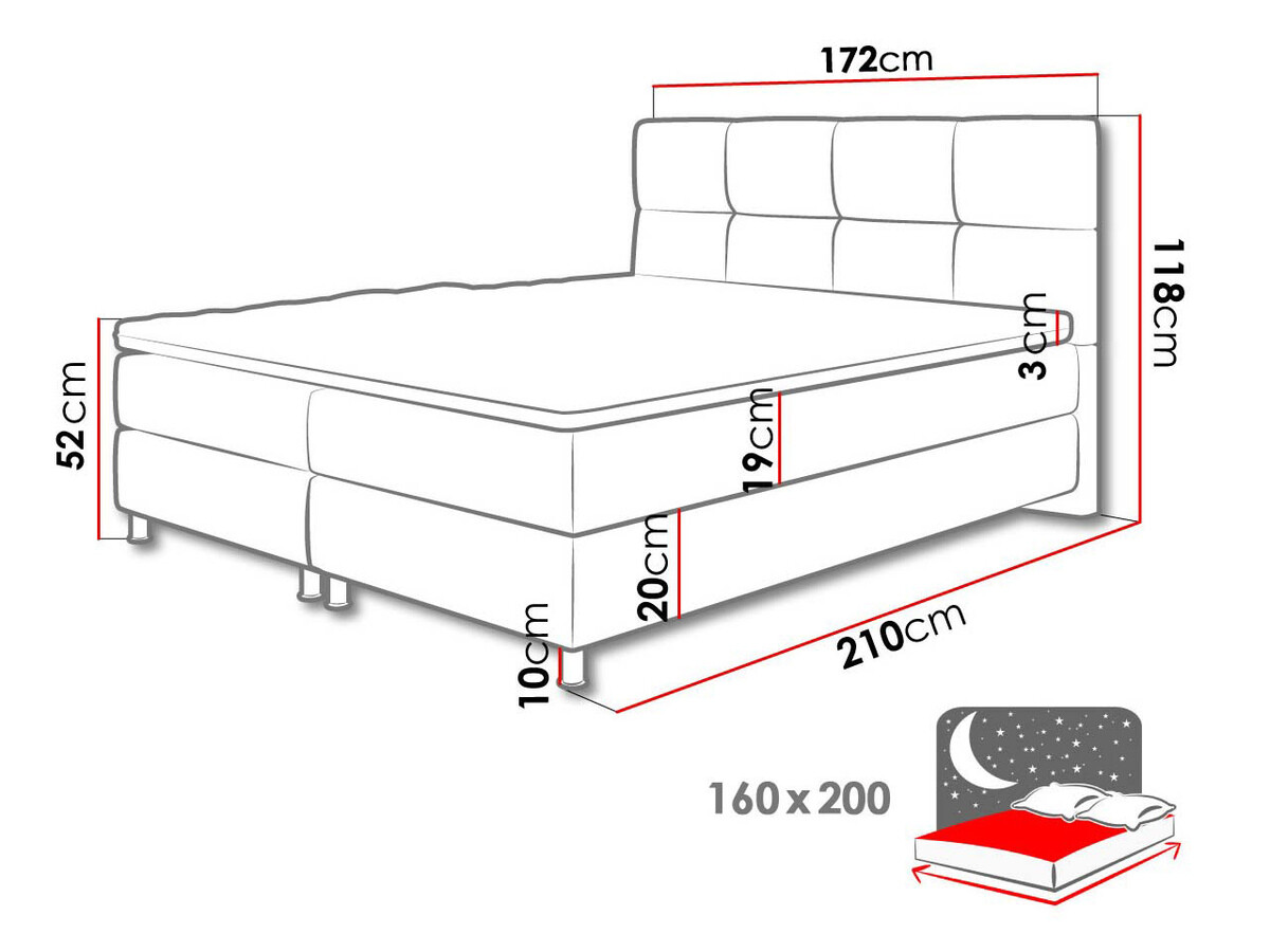 Cama continental ComfiDream Aelion (Fresh 11)