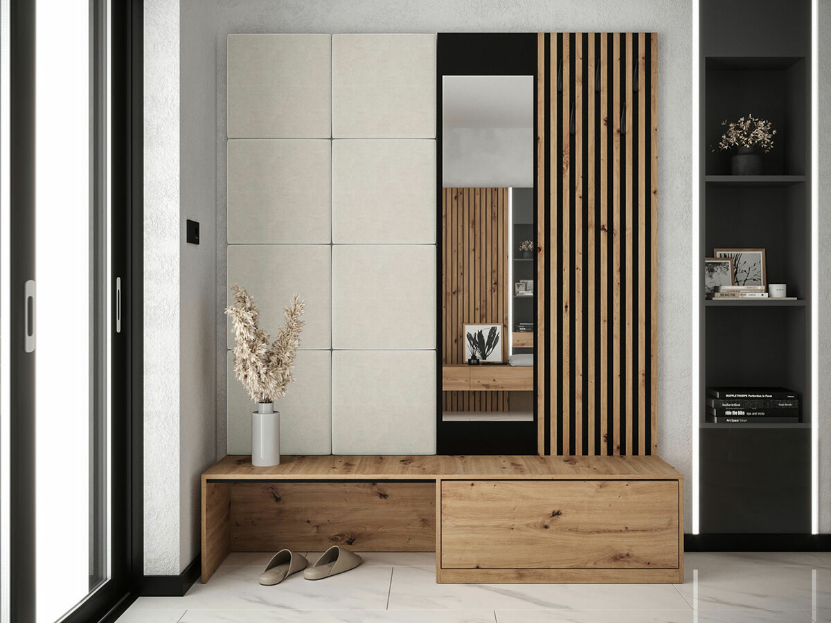 Conjunto para corredor Hartford 322 (Carvalho Artisan + Manila 02)