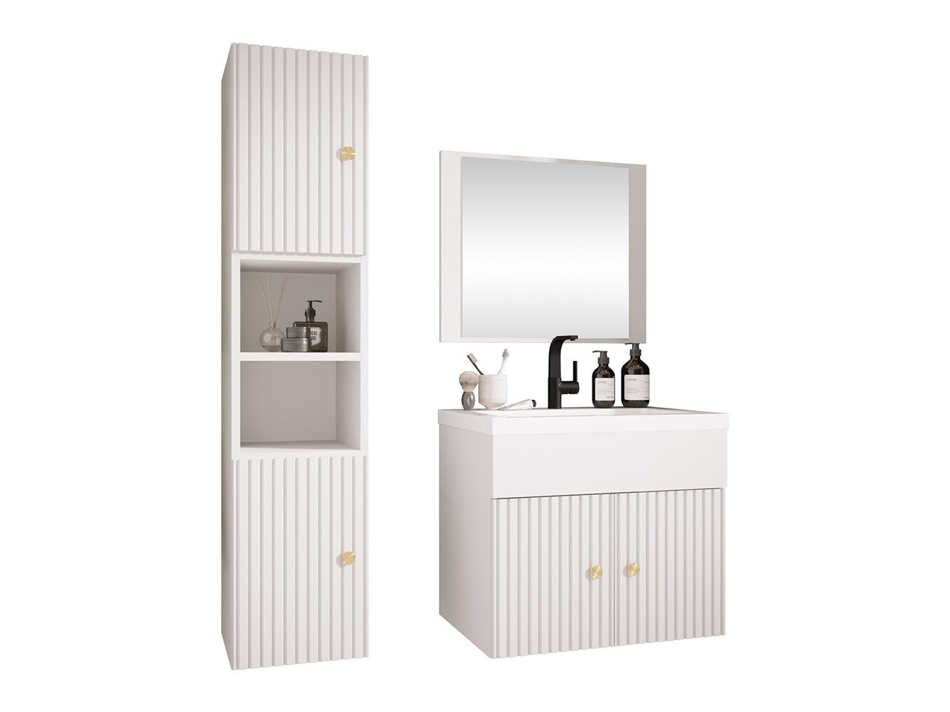 Conjunto para casa de banho Hartford J103 (Branco)