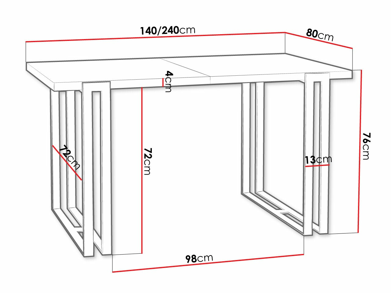 Mesa Comfivo Sors (Branco Marmuro + Dourado)