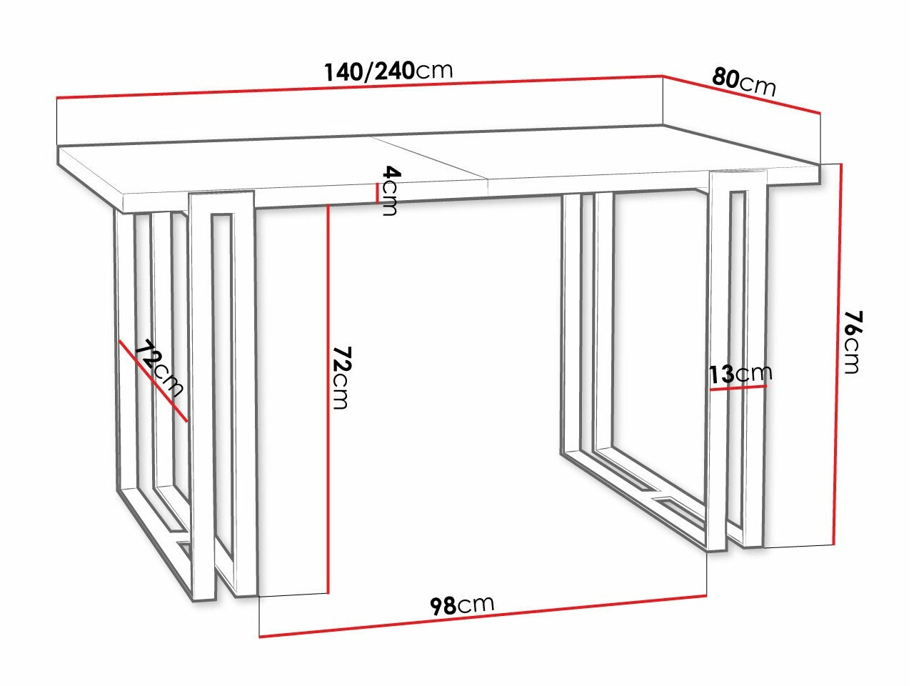 Mesa Comfivo Sors (Castanho + Preto)