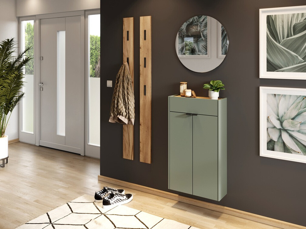 Sapateira Cirsale 101 (Verde empoeirado + Navarra carvalho)