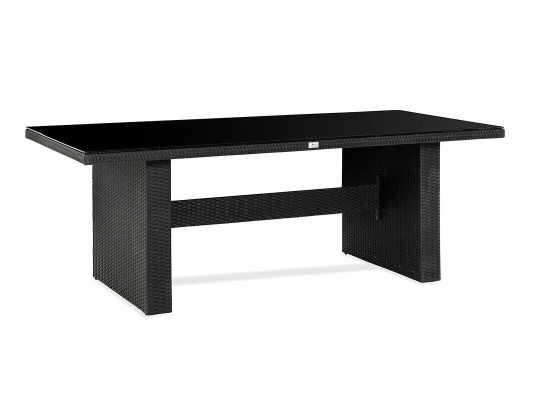 Conjunto de mesa e cadeiras Comfort Garden 1583 (Preto + Cinzento)