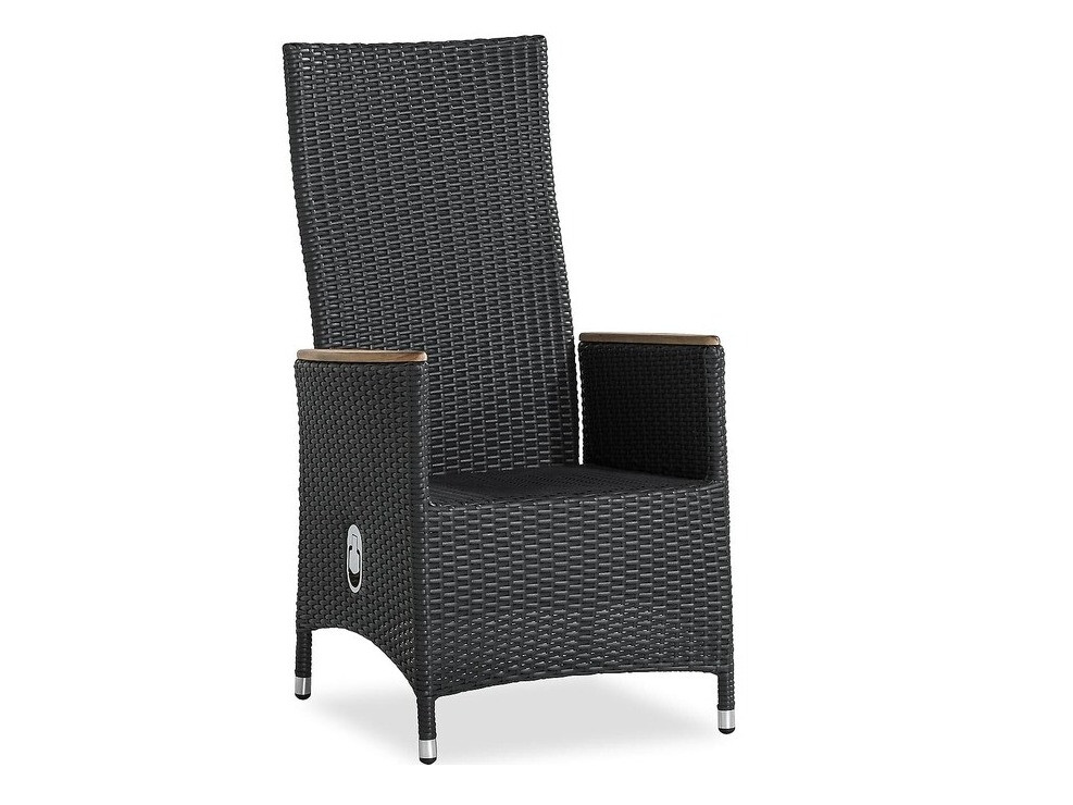 Conjunto de mesa e cadeiras Comfort Garden 1583 (Preto + Cinzento)