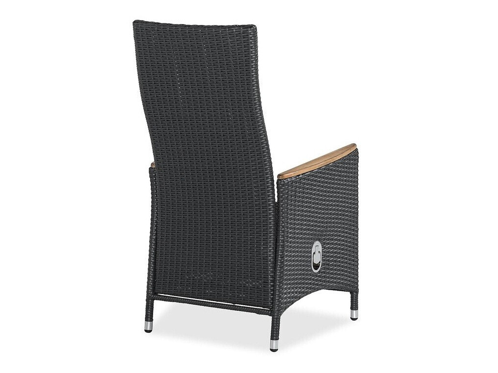 Conjunto de mesa e cadeiras Comfort Garden 1583 (Preto + Cinzento)