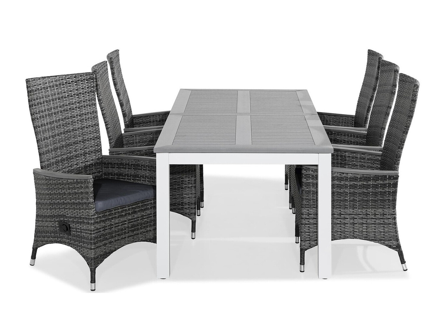 Conjunto de mesa e cadeiras Riverside 433 (Cinzento)