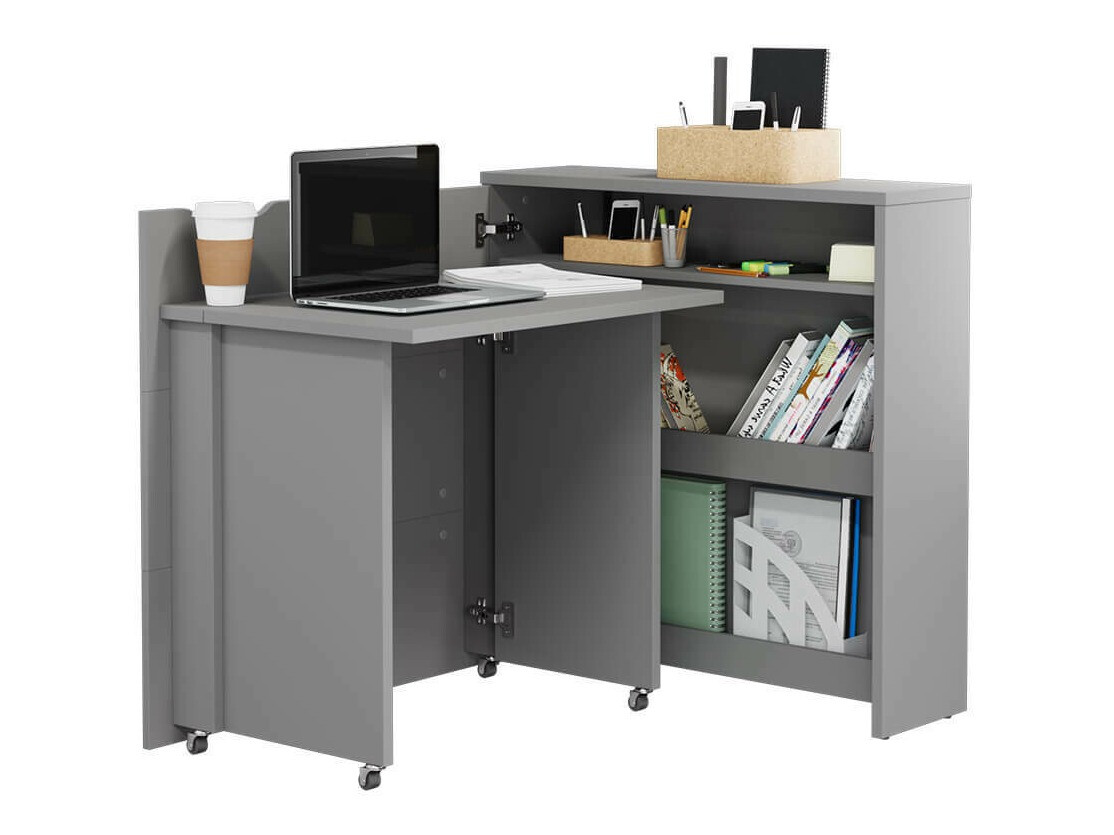 Mesa de escritório para cantos Concept Lenart II (Cinzento)