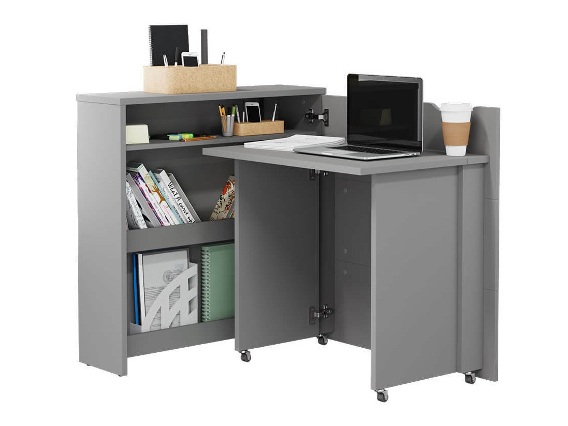 Mesa de escritório para cantos Concept Lenart II (Cinzento)