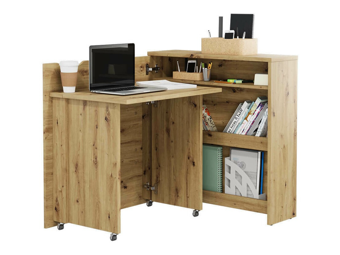 Secretária de canto Concept Pro Lenart Levfere 156 (Carvalho Artisan)