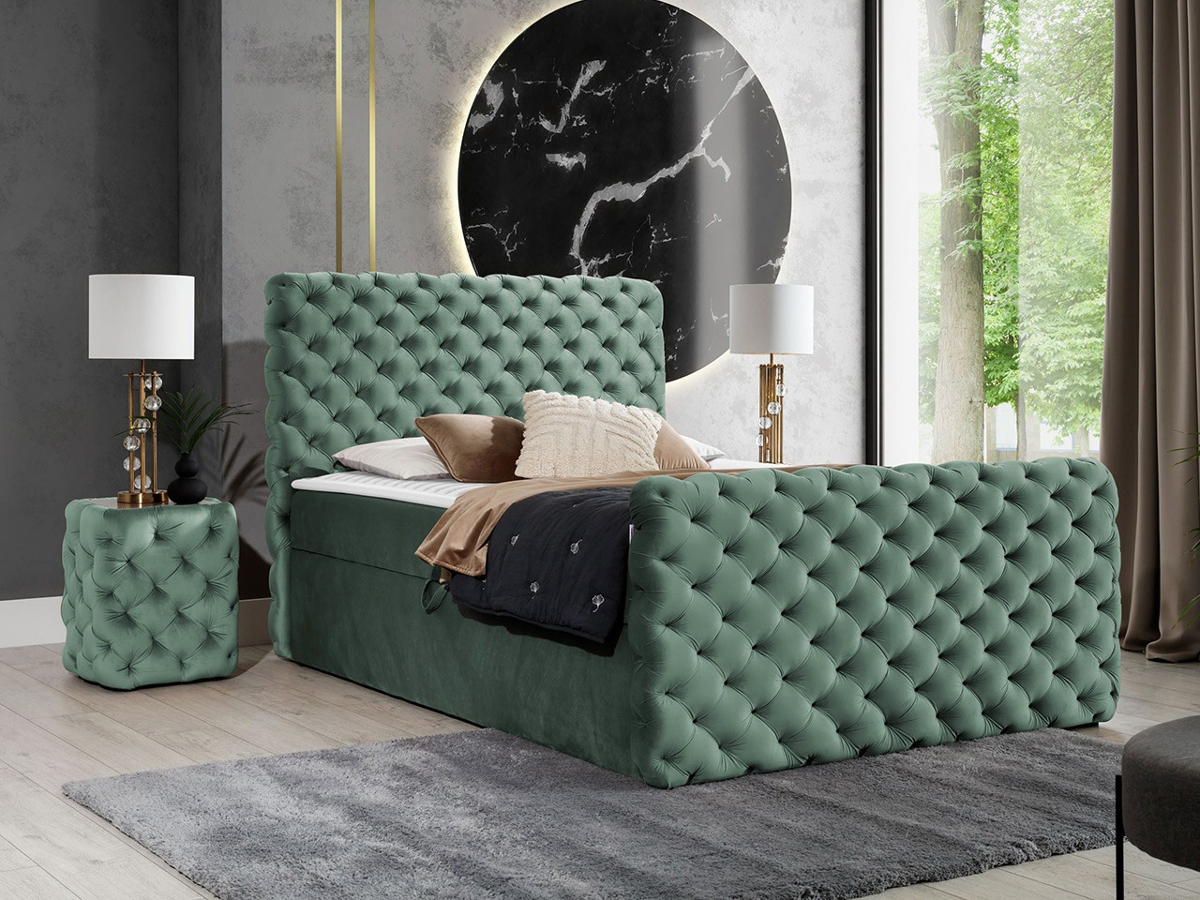 Cama continental Baltimore 186 (Velluto 13)