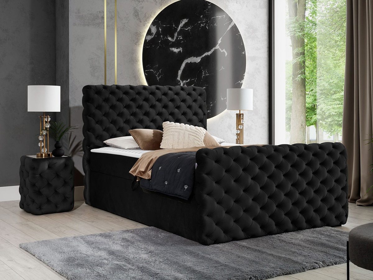 Cama continental Baltimore 186 (Velluto 20)