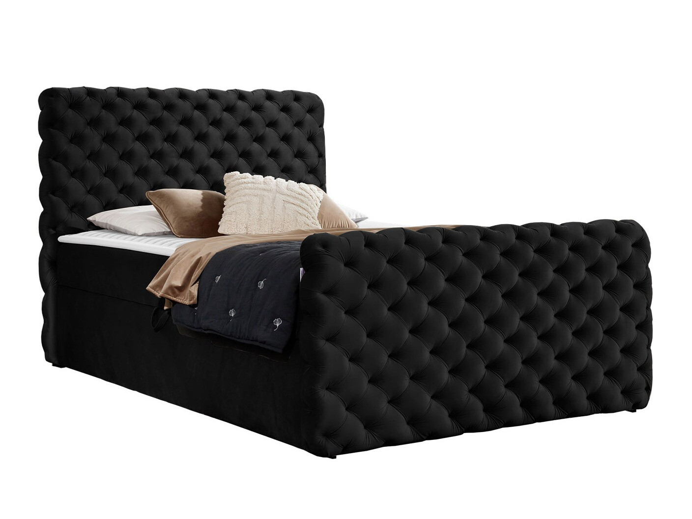 Cama continental Baltimore 186 (Velluto 20)