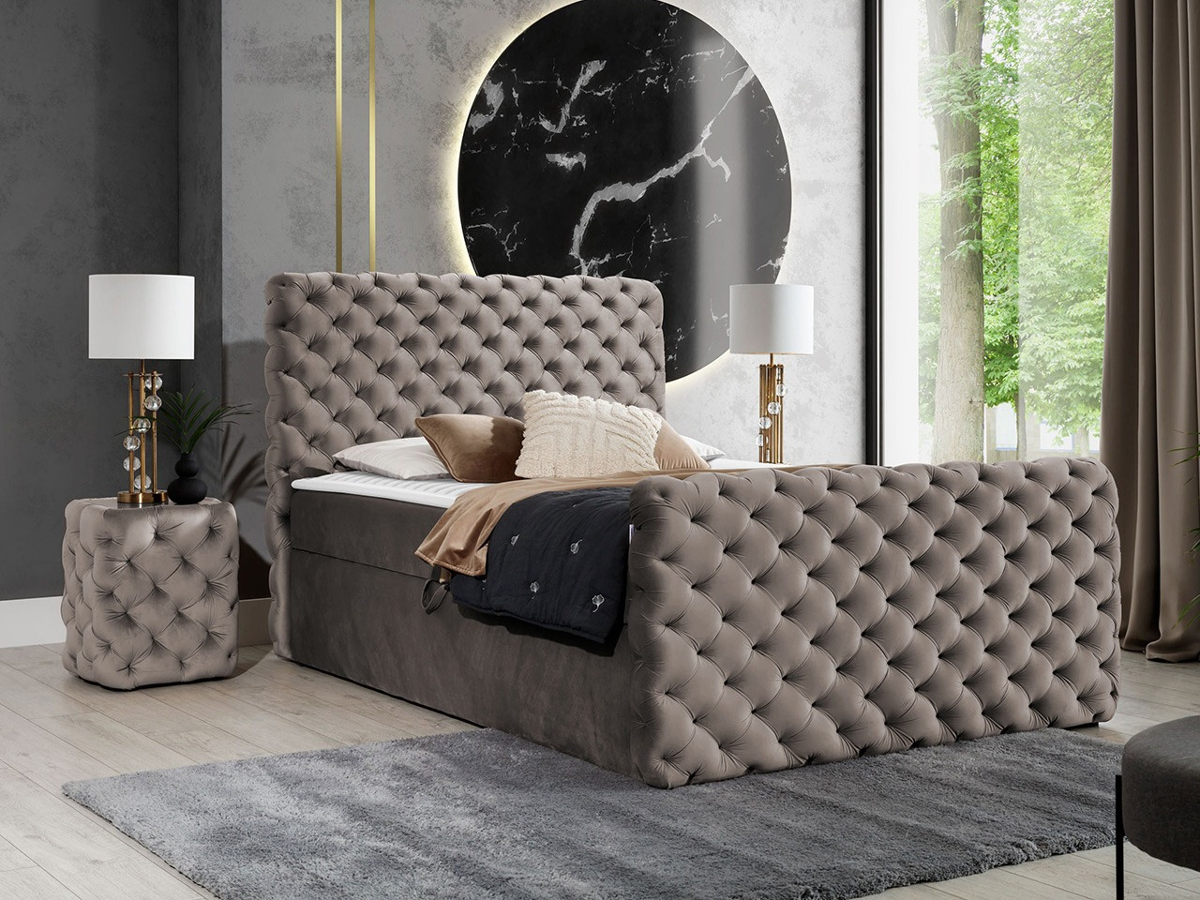 Cama continental Baltimore 186 (Velluto 29)