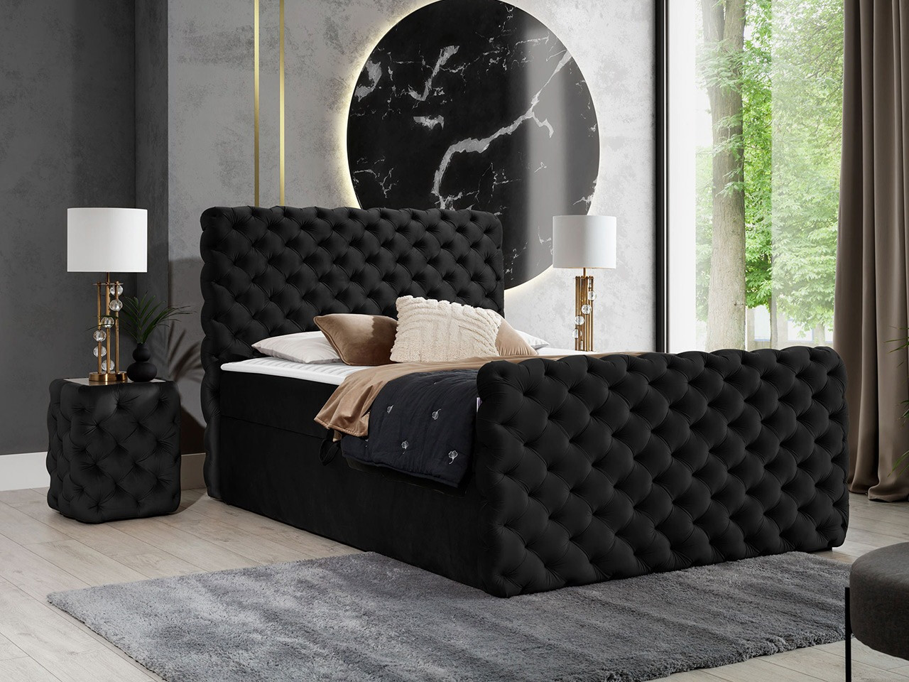 Cama continental Lac I (Velluto 20)