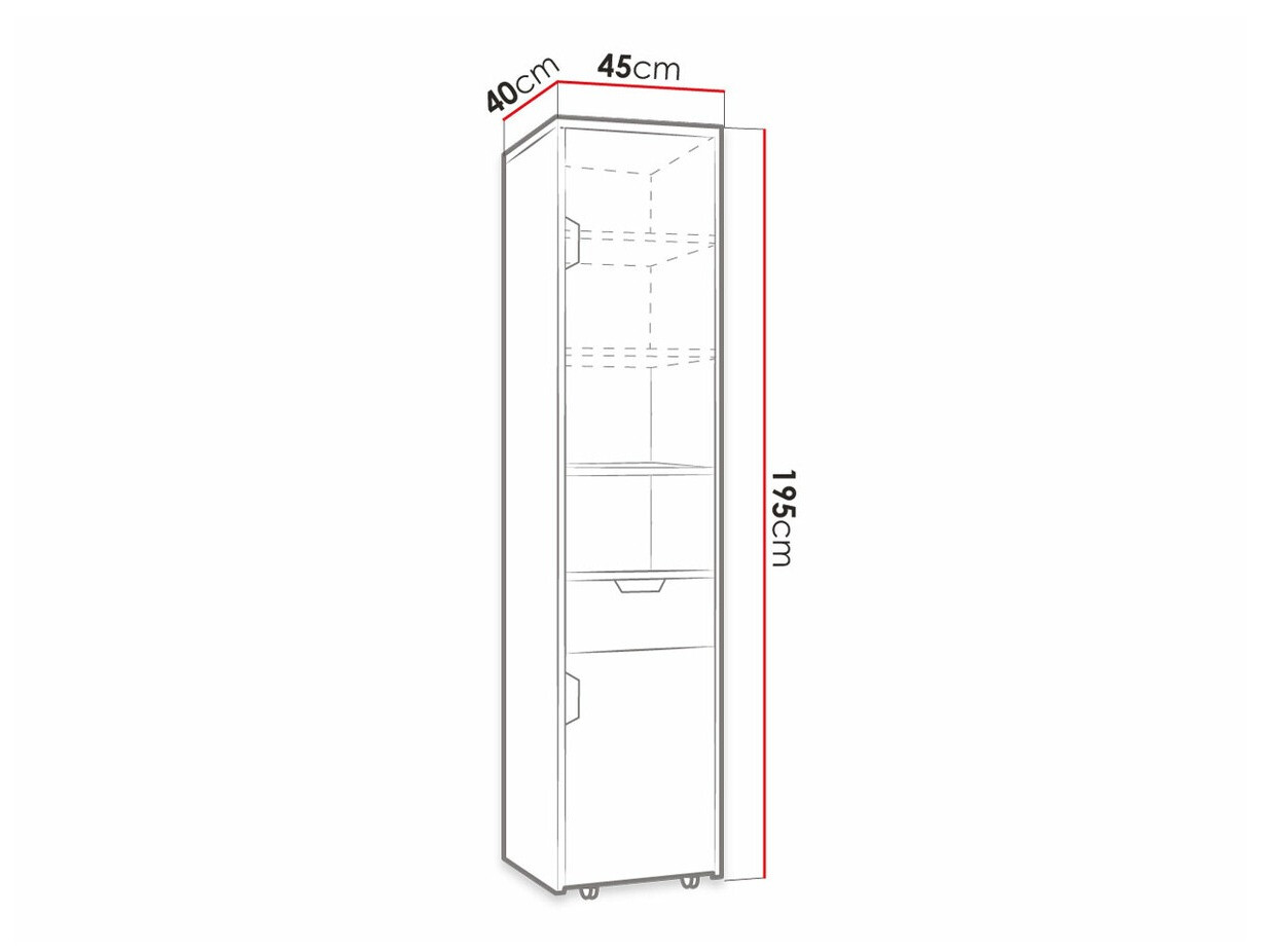 Estante Tenmele 104 (Cinzento + Grafite)