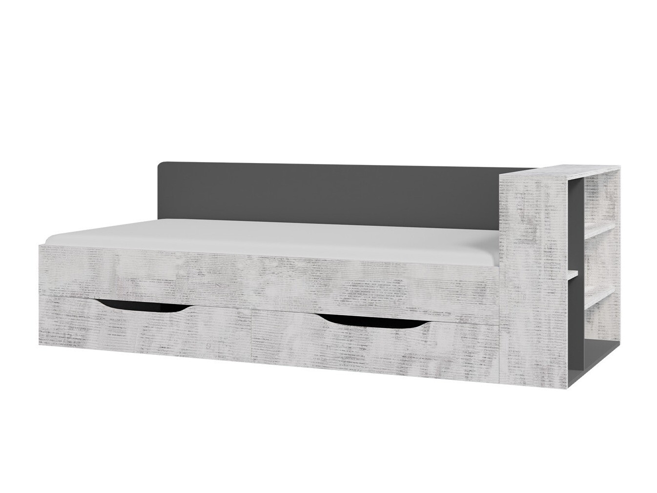 Cama Omaha F124 (Grafite + Cinzento)