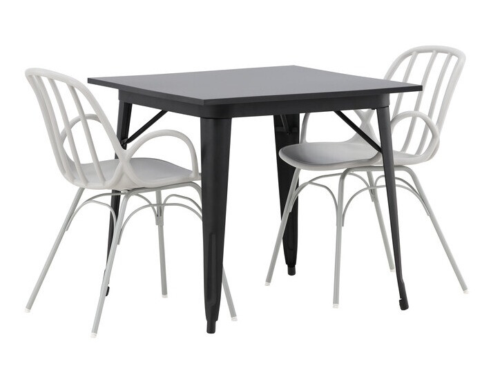 Conjunto para refeições Dallas 3897 (Preto + Cinzento claro)