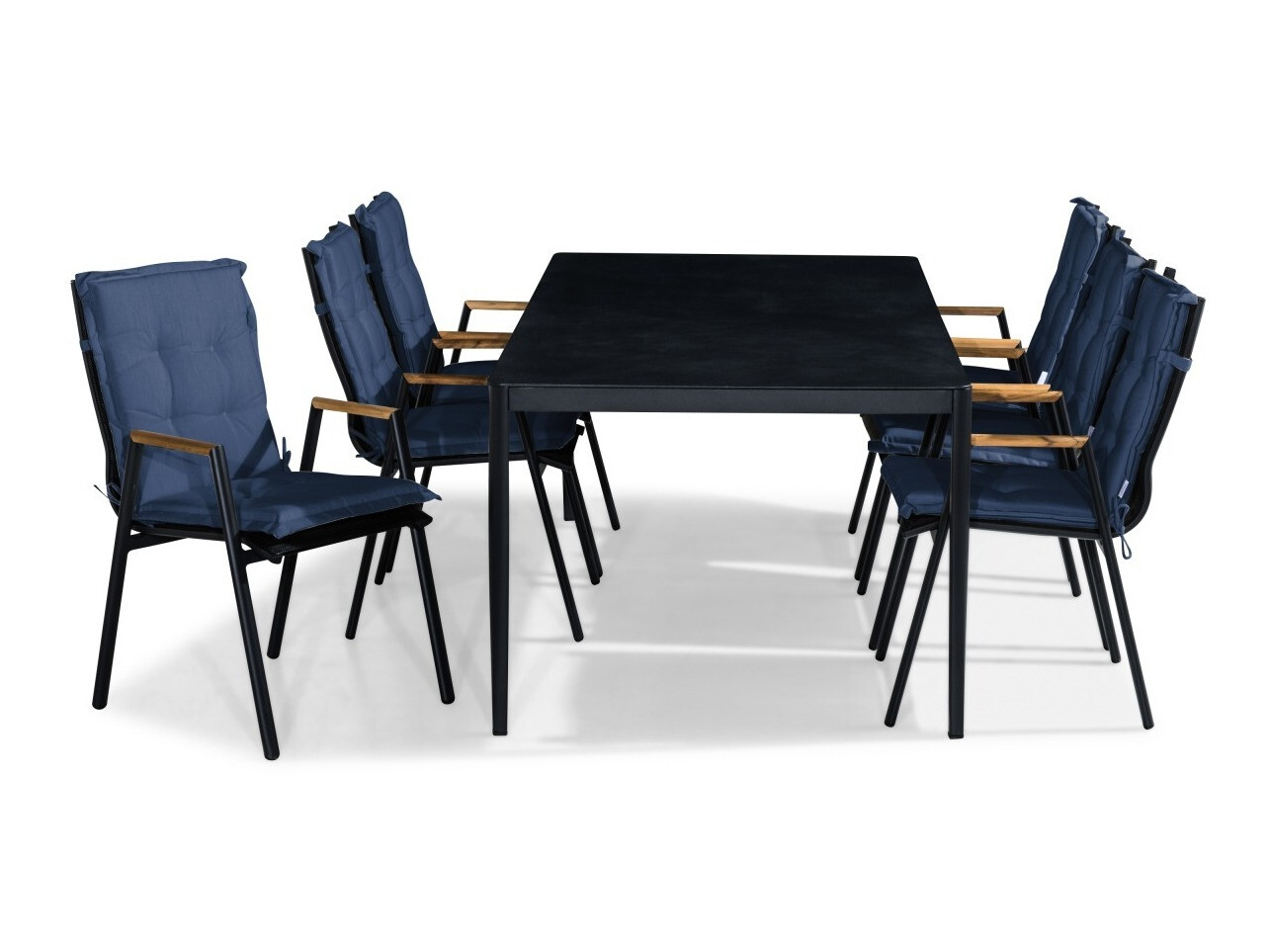 Conjunto de mesa e cadeiras Comfort Garden 1402 (Azul)