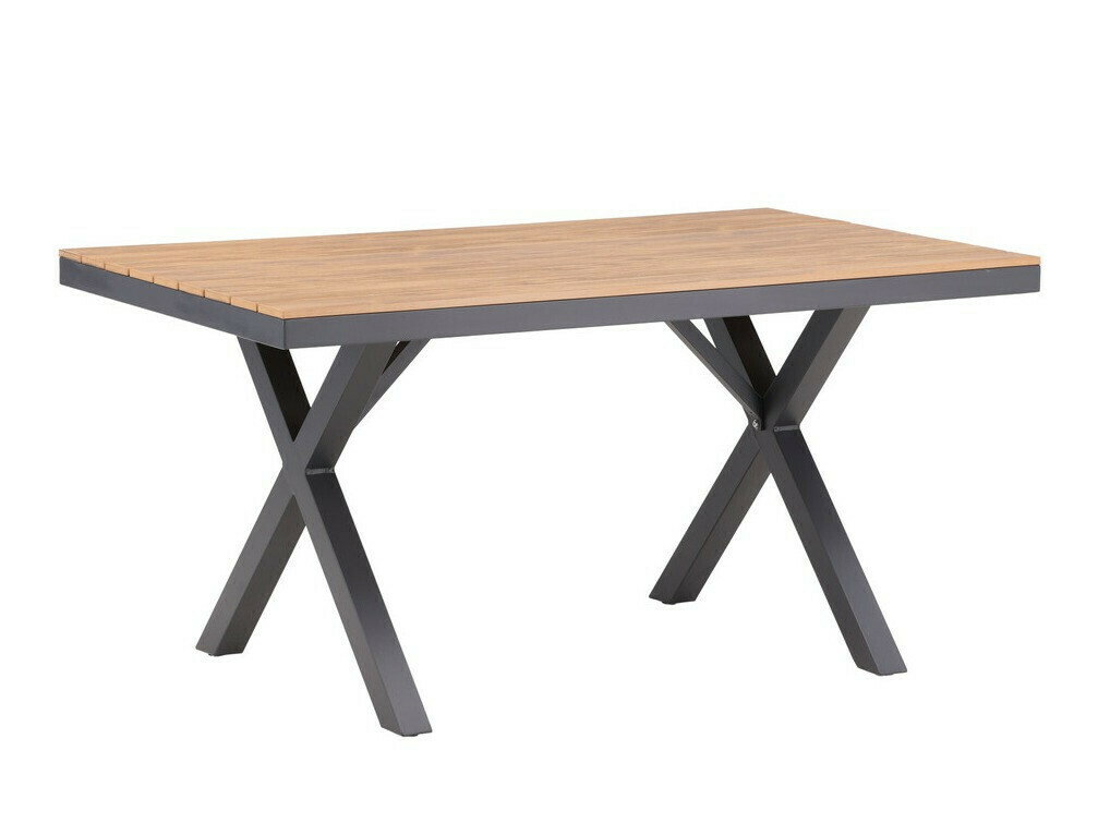 Conjunto de mesa e cadeiras Dallas 3913 (Preto + Cinzento escuro)