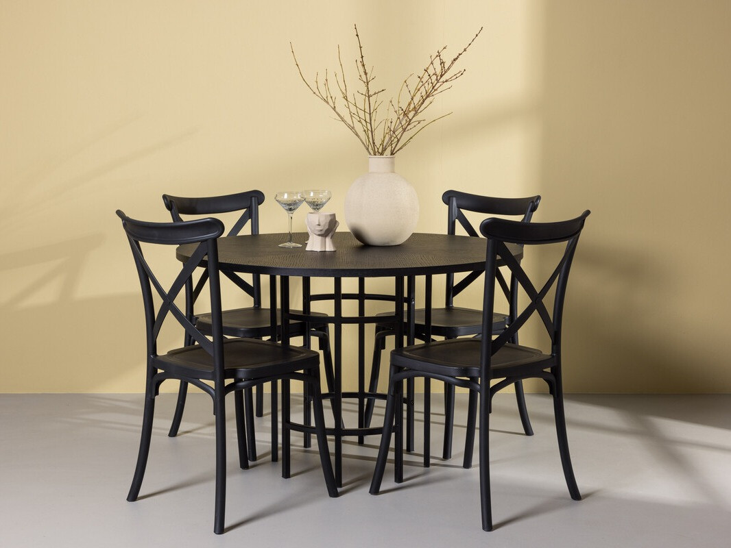 Conjunto para refeições Dallas 3917 (Preto)