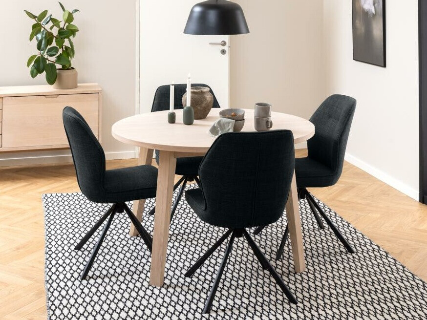 Cadeira Norsica 679 (Cinzento escuro + Preto)