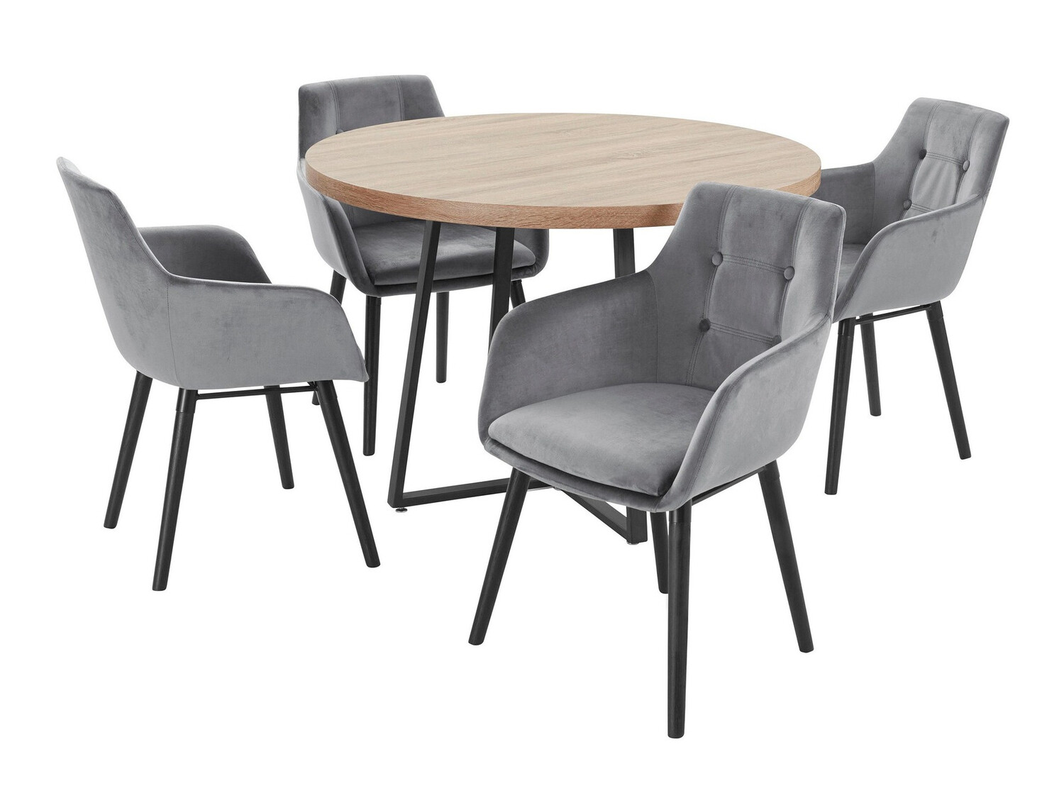 Conjunto para refeições Tulsa 593 (Cinzento)