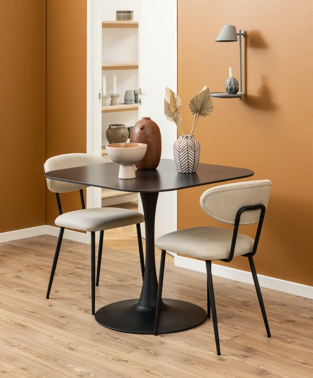 Mesa Norsica 690 (Preto + Mármore preto)