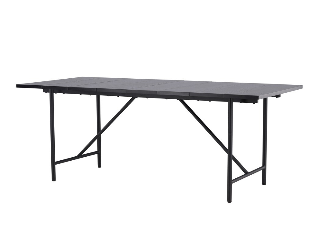 Conjunto para refeições Dallas 3965 (Preto + Madeira clara)