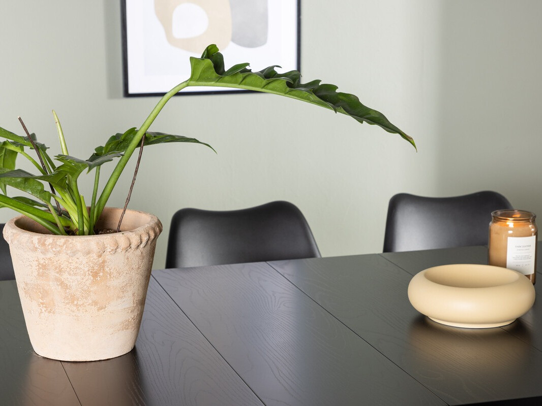 Conjunto para refeições Dallas 3965 (Preto + Madeira clara)