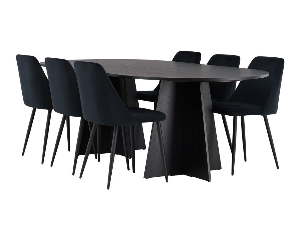 Conjunto para refeições Dallas 4020 (Preto)