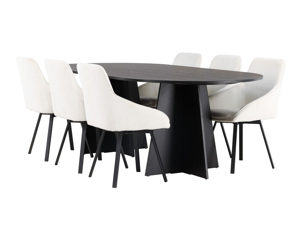 Conjunto para refeições Dallas 4021 (Bege + Preto)