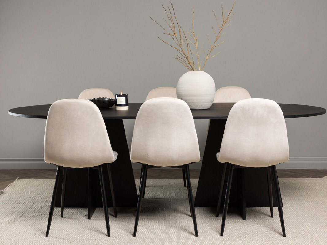 Conjunto para refeições Dallas 4032 (Bege + Preto)
