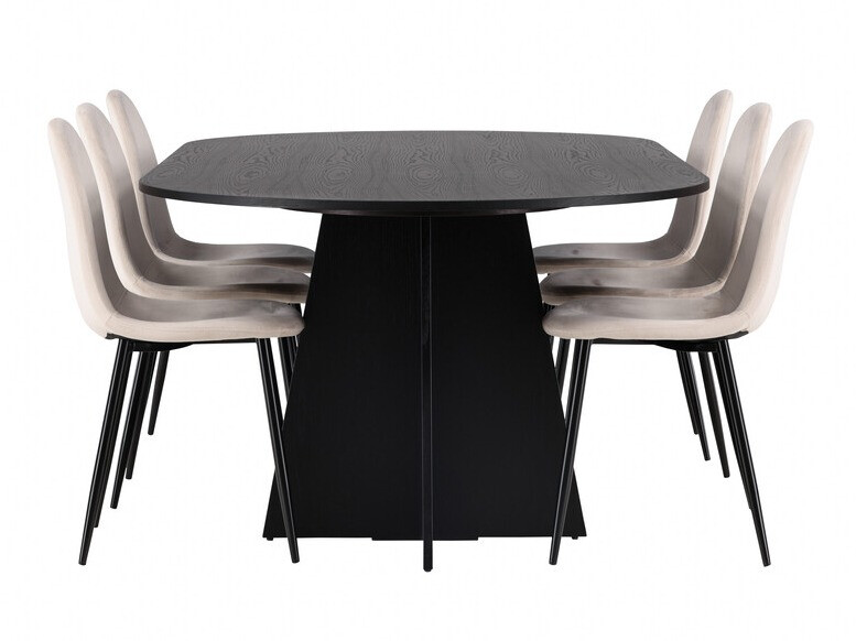 Conjunto para refeições Dallas 4032 (Bege + Preto)