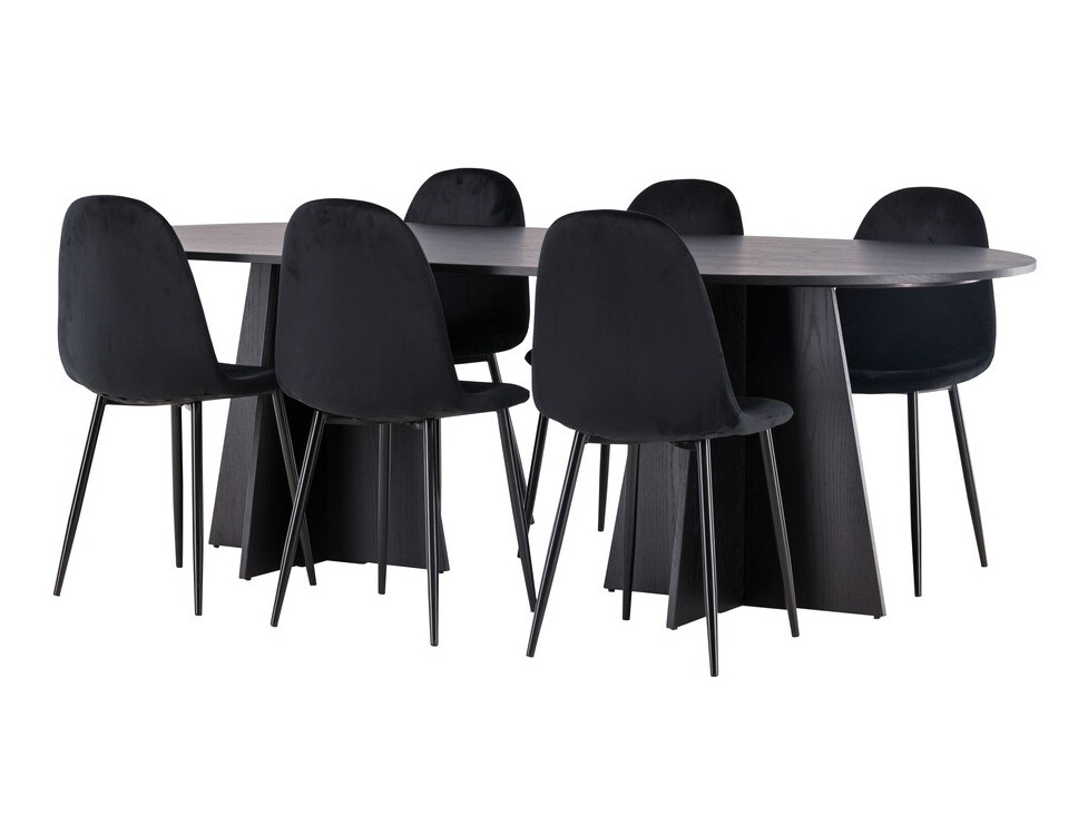 Conjunto para refeições Dallas 4032 (Preto)