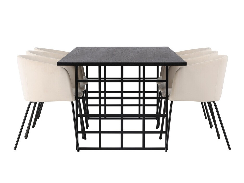 Conjunto para refeições Dallas 4041 (Preto)