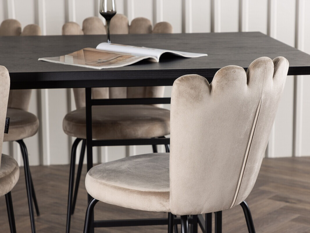 Conjunto para refeições Dallas 4042 (Preto)