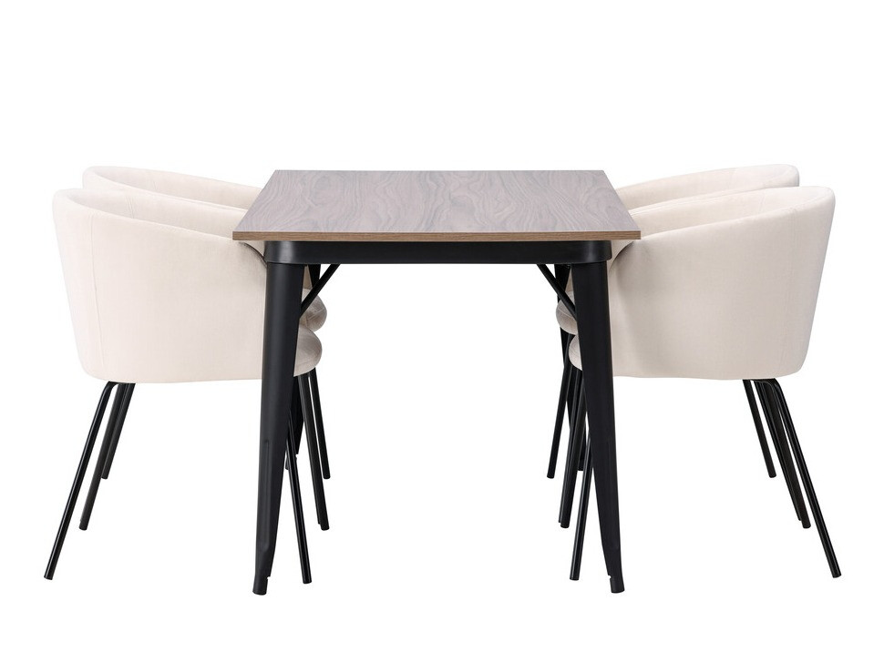 Conjunto para refeições Dallas 4044 (Creme + Preto)