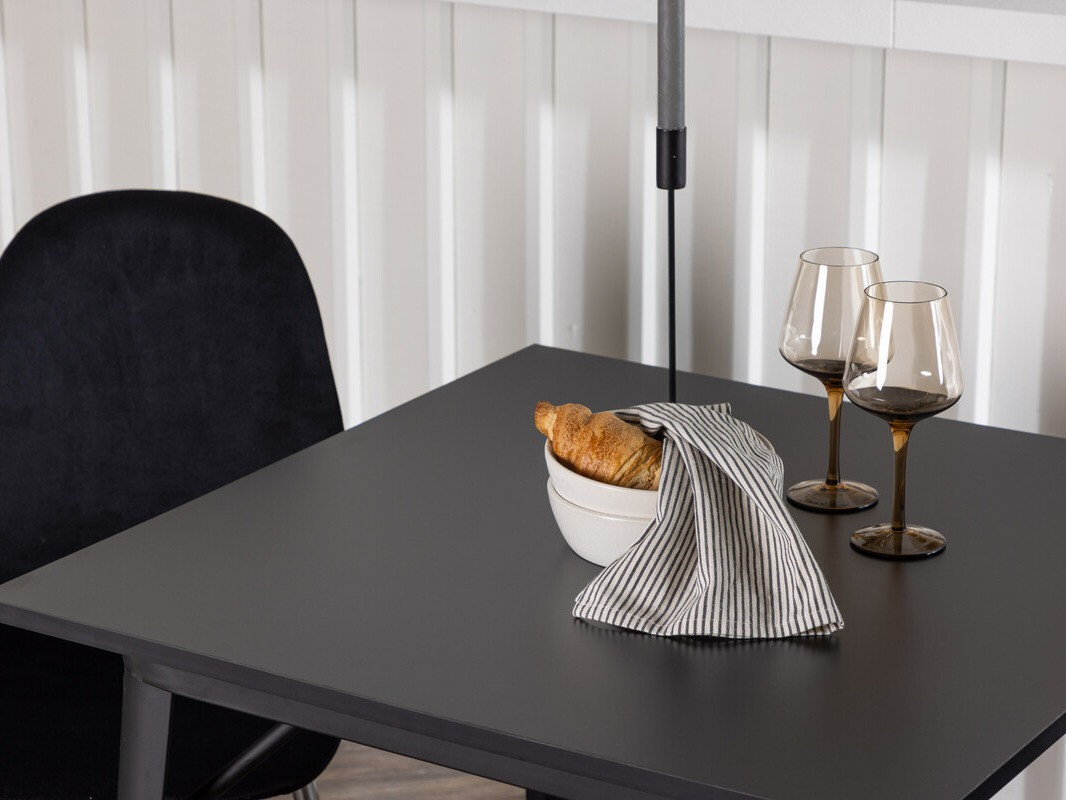 Conjunto para refeições Dallas 4051 (Preto + Prateado)