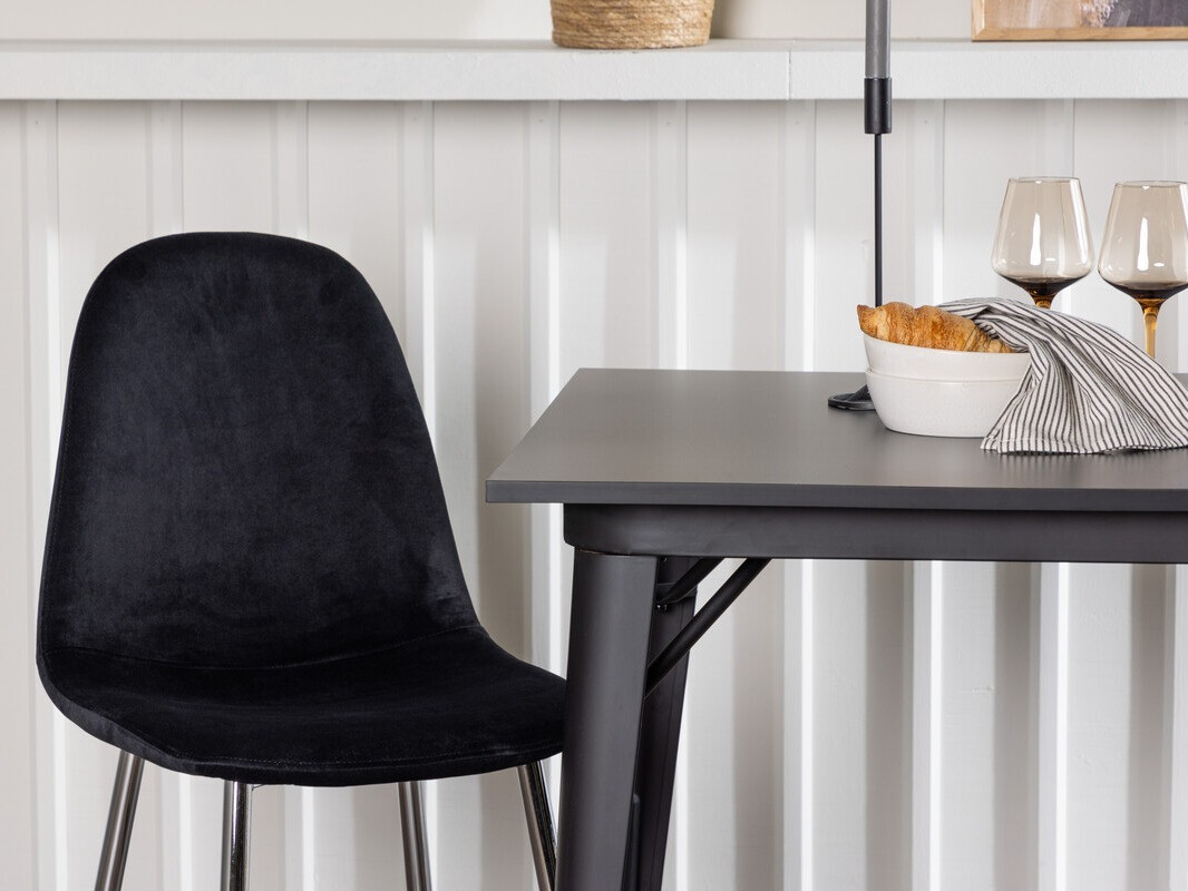 Conjunto para refeições Dallas 4051 (Preto + Prateado)