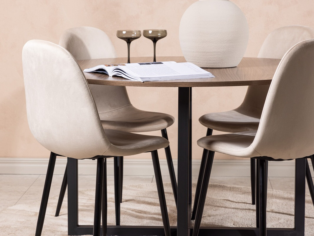 Conjunto para refeições Dallas 4054 (Beige + Preto)