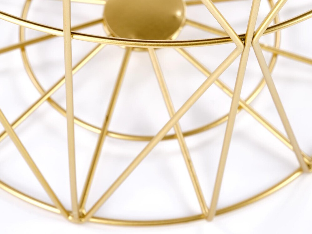 Mesa para revistas Houston 1454 (Dourado + Mármore preto)