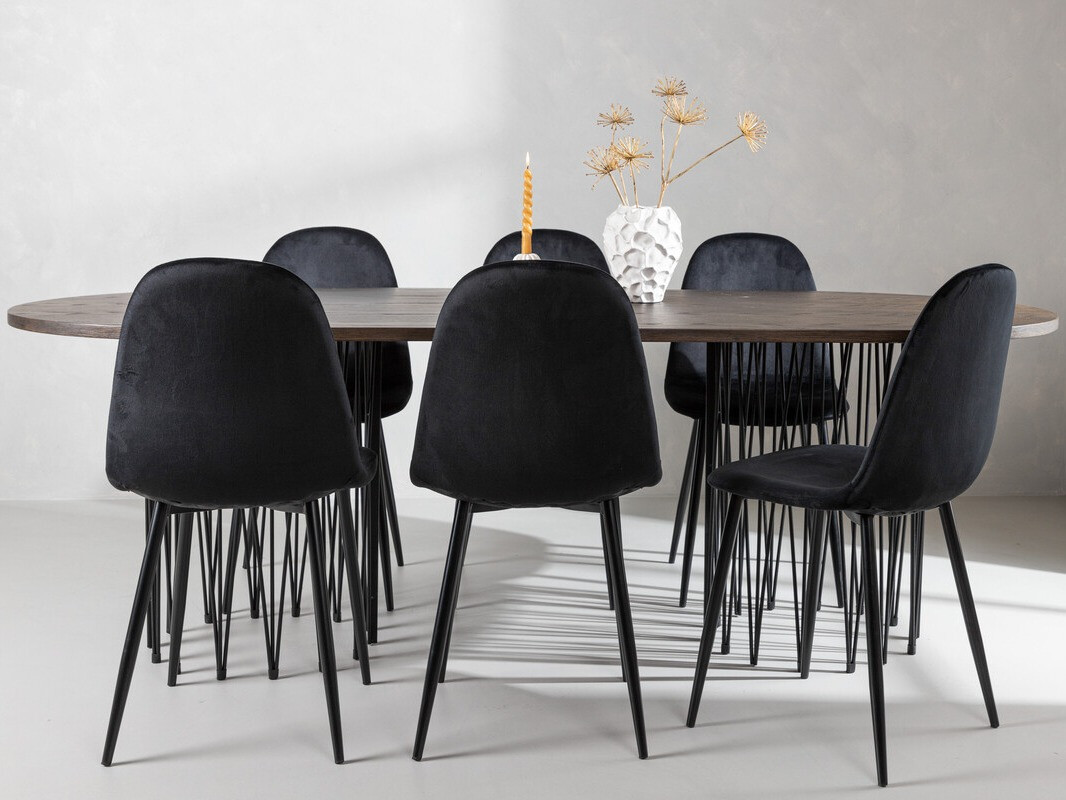 Conjunto para refeições Dallas 4062 (Preto)