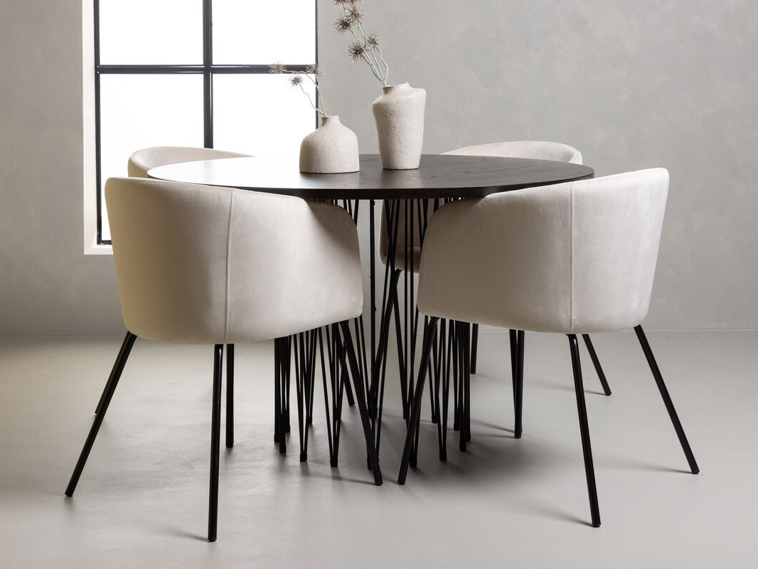 Conjunto para refeições Dallas 4068 (Creme + Preto)