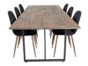 Conjunto para refeições Dallas 4076 (Preto + Noz)