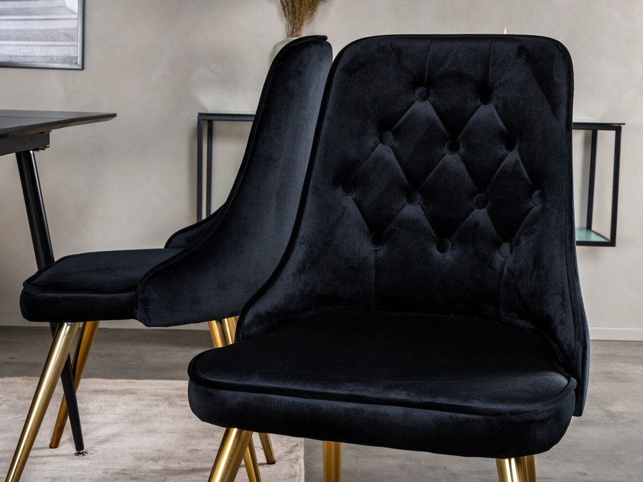 Conjunto para refeições Dallas 1522 (Preto + Dourado)