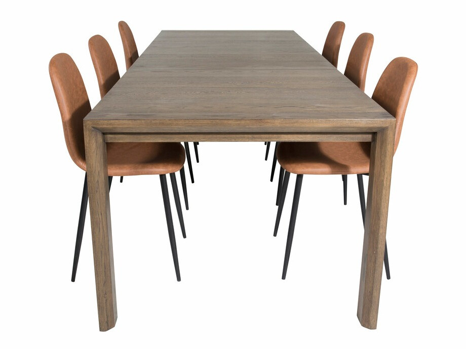 Conjunto para refeições Dallas 2655 (Carvalho escuro)