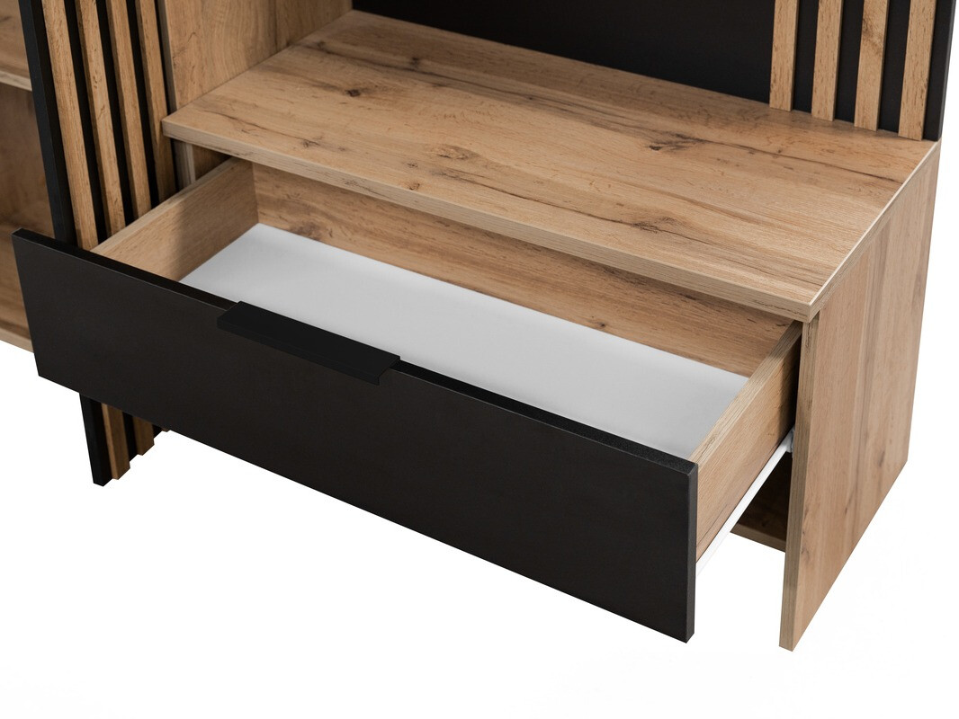 Conjunto para corredor Honolulu 161 (Preto + Carvalho wotan)