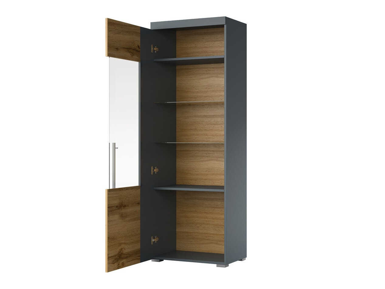 Estante Sorciro 104 (Cinzento + Carvalho wotan)