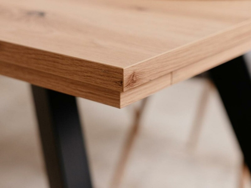 Mesa Findlay 180 (Preto + Cimento)